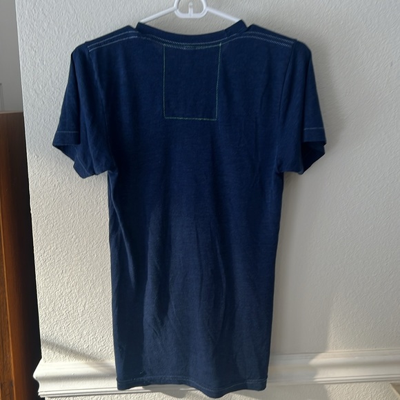 Aviator Nation super soft triblend tee lightning bolt navy rainbow - Picture 6 of 12